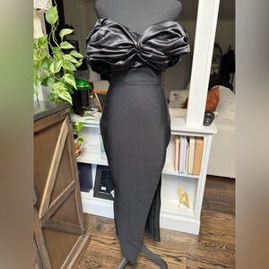 Black elegant evening dress